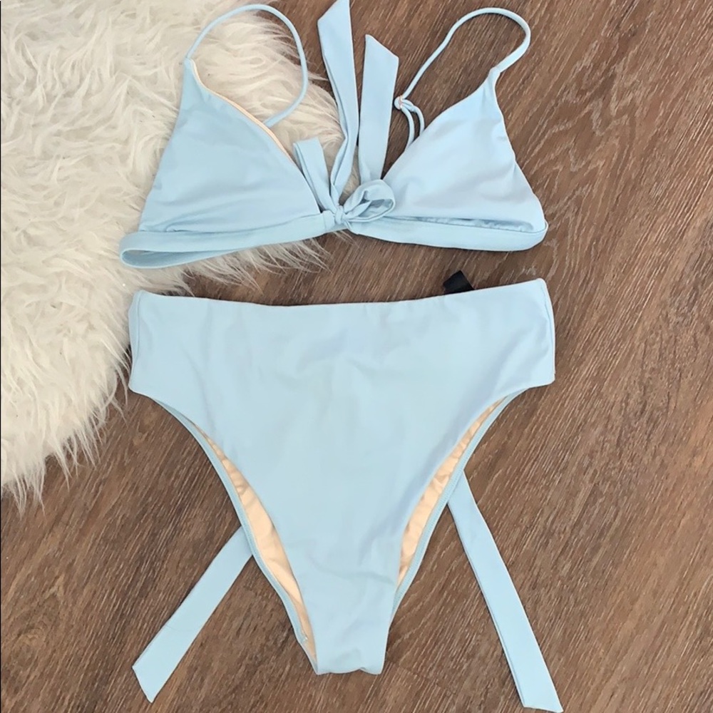 ☆ High Waisted Blue LA Hearts Bikini